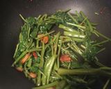 空芯菜Rau muống xào tỏi作り方3写真