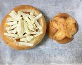 器も食べちゃう！丸ごとパンカレーグラタン作り方4写真