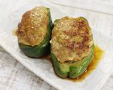 基本のレシピ☆ピーマンの肉詰め作り方10写真