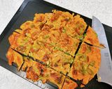 たこ焼き粉で♪キムチとししとうのチヂミ作り方8写真