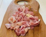 白菜と鶏肉のミルクスープ作り方1写真