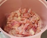 白菜と鶏肉のミルクスープ作り方2写真