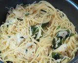 時短簡単☆蓮根とエノキとワカメの塩パスタ作り方10写真