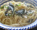 時短簡単☆蓮根とエノキとワカメの塩パスタ作り方11写真