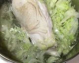 鶏むね肉と千切りキャベツスープ作り方2写真