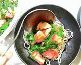 トマトとモロヘイヤの冷やしそば作り方6写真