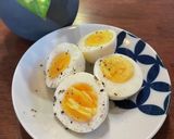保存袋に入れるだけ！白だしにんにく塩味玉作り方4写真