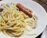 【即席】深夜の背徳感クリームパスタ作り方6写真