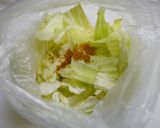 レンジで簡単！キャベたま作り方1写真