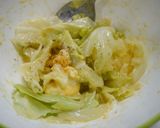 レンジで簡単！キャベたま作り方4写真