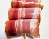 お豆腐のベーコン巻き♪ニンニク醤油味♡作り方1写真