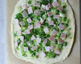 チーズ羽根つき♪ハム入り葱油餅作り方4写真