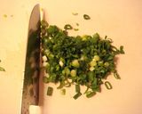 オイスターソース風味のネギ入り豆腐そぼろ作り方1写真