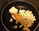 オイスターソース風味のネギ入り豆腐そぼろ作り方2写真