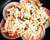 餃子の皮消費！余った食材でピザ風に!作り方3写真
