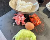 豚キムチチャーハン作り方1写真