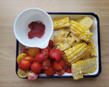 とうもろこしとトマトの梅ツナマヨサラダ作り方2写真