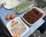 肉味噌チャーハン作り方1写真
