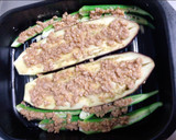 ナスとオクラの肉味噌チーズ焼き作り方5写真
