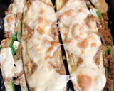 ナスとオクラの肉味噌チーズ焼き作り方7写真