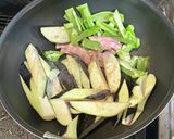 茄子の焼きうどん作り方3写真