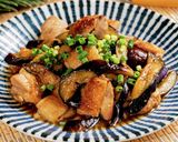 焼きタレde超簡単美味！鶏ももなす作り方14写真