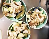 オイきな粉クリーム味豚こま大根青椒肉絲風作り方10写真