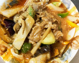 簡単きな粉洋風牛丼味豚こま大根青椒肉絲風作り方14写真