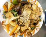 オイきな粉クリーム味豚こま大根青椒肉絲風作り方17写真