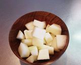 冬瓜とわかめのかんたん味噌汁作り方3写真