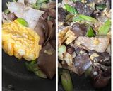 ふわふわ玉子の豚肉とキクラゲ炒め丼☆弁当作り方4写真