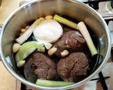 《韓国風》牛バラ肉のスユク寄せ鍋作り方2写真