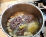 《韓国風》牛バラ肉のスユク寄せ鍋作り方3写真