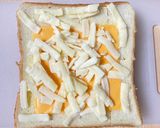 パパッと朝ごはん！ハニーチーズトースト作り方2写真