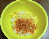【朝食】炒り卵と焼き鮭のおにぎり作り方4写真