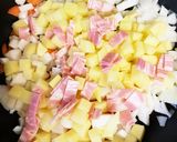 カレー風味の皮無しキッシュ作り方1写真