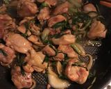 鶏ももとニラのすき焼き炒め作り方13写真