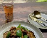甘辛！砂肝と夏野菜の炒め物作り方10写真