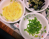 茄子皮とジャガイモとピーマンの炒め物作り方1写真