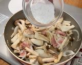 こめ油と米粉でダマ知らず。キノコグラタン作り方5写真