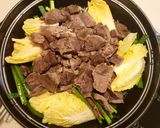《韓国風》牛バラ肉のスユク寄せ鍋作り方5写真