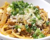 ひき肉とキムチの めんつゆバター パスタ作り方5写真
