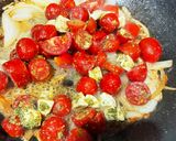 バジルソースからのカプレーゼからのパスタ作り方9写真