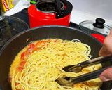バジルソースからのカプレーゼからのパスタ作り方12写真