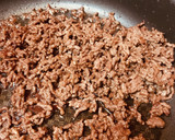 牛挽肉丼●あまからそぼろの目玉焼きごはん作り方1写真