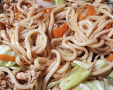 和風で焼きうどん♪醤油の豊かな香りが旨し作り方4写真