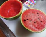 スイカゼリー♪まるでスイカ♪作り方1写真