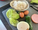 野菜シャキシャキチャーハン作り方1写真