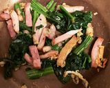 ほうれん草とベーコンの燻製チーズパスタ作り方3写真
