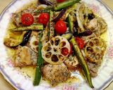 鶏肉とお好み野菜のハーブ焼き♪作り方4写真